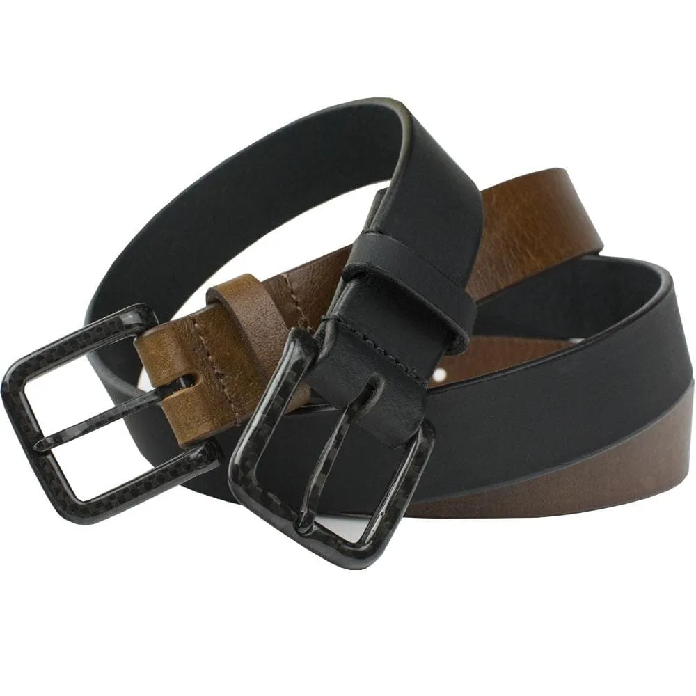 The Specialist Leather Dress Belt Set by Nickel Smart®
