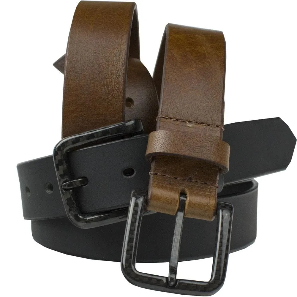 The Specialist Leather Dress Belt Set by Nickel Smart®