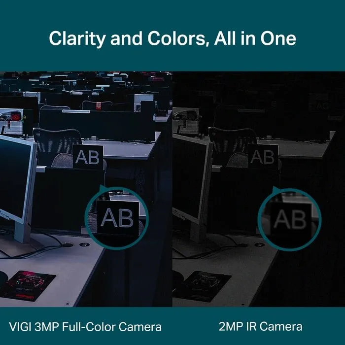 TP-Link TL-VIGI C430HP-2.8 CCTV VIGI 3MP Full-Color Turret Network Camera