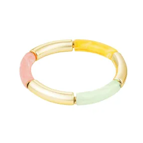 Tube Bracelet Soft Gold