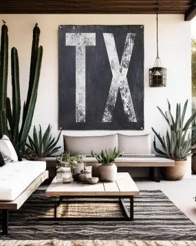 TX Bar Sign Outdoor Vinyl Sign - Porch and Patio Garden Yard Art