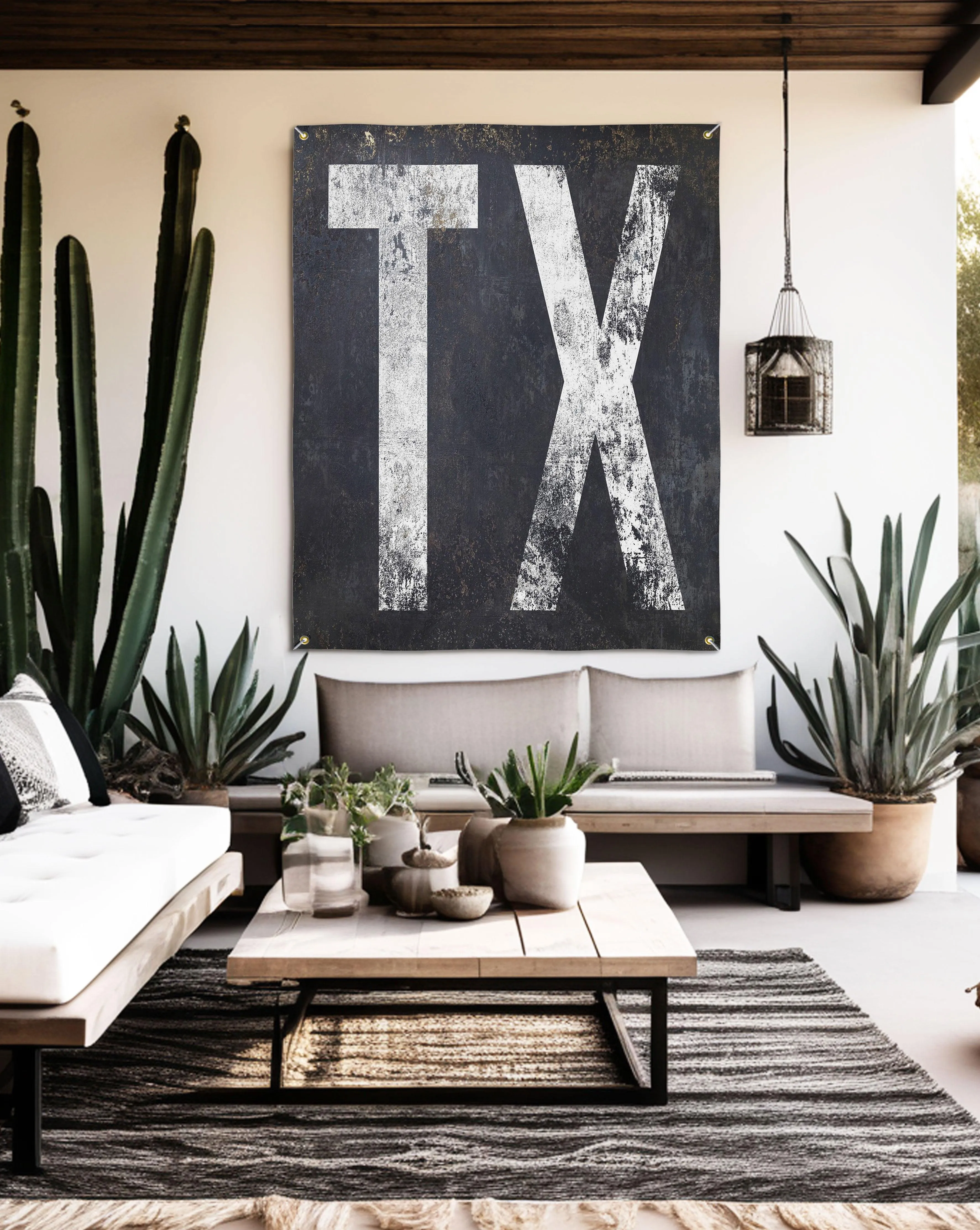 TX Bar Sign Outdoor Vinyl Sign - Porch and Patio Garden Yard Art