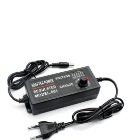 US 1-2 Pcs Universal Adjustable AC DC Supply Adapter Charger LED 3V-24V Display