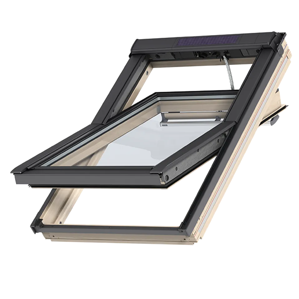 VELUX GGL FK08 306830 Triple Glazed Pine INTEGRA® SOLAR Window (66 x 140 cm)