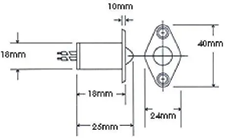White 3/4" Recessed Switch Ball Window Door Alarm Contact