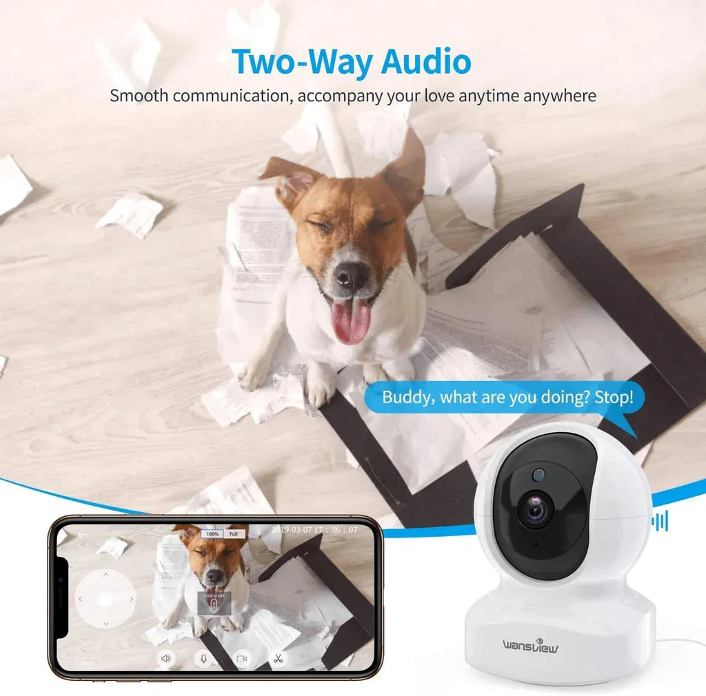 WiFi IP Baby Camera, 2K Wireless Home Security Camera