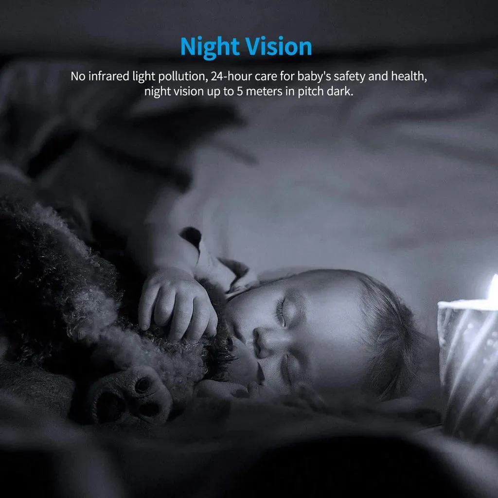 WiFi IP Baby Camera, 2K Wireless Home Security Camera