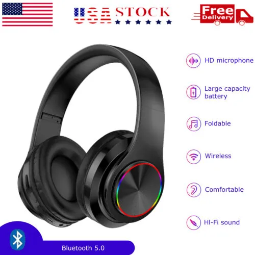 Wireless Bluetooth Headphones Super Bass Earphones