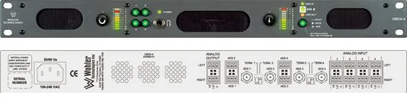 Wohler VMDA-4 Confidence Plus Digital & Analog Audio Monitor - 4 Stereo Channels